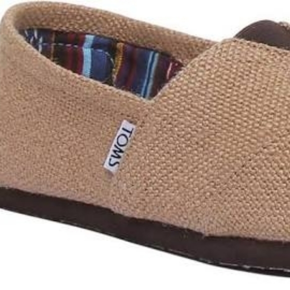 TOMS CLASSIC BURLAP SHOES WITH TAG SIZE 6 - Picture 3 of 3